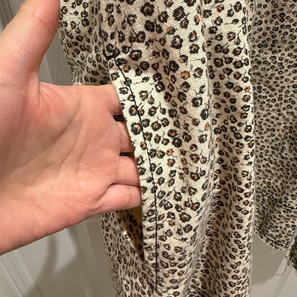 NWT Anthropologie Pilcro XL V-Neck Ruffle Mini Dress with Pockets - Picture 11 of 11